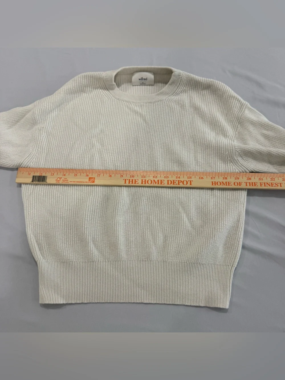 Aritzia Wilfred‎ White Knit Sweater Medium